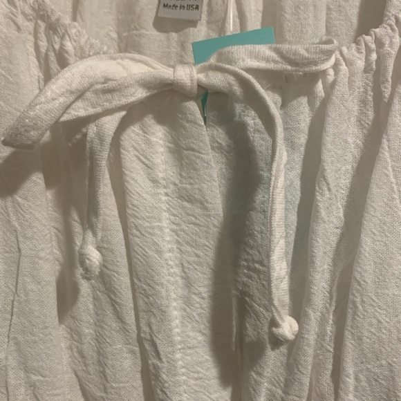 Boston Proper White Peasant Style Dress - Picture 5 of 9